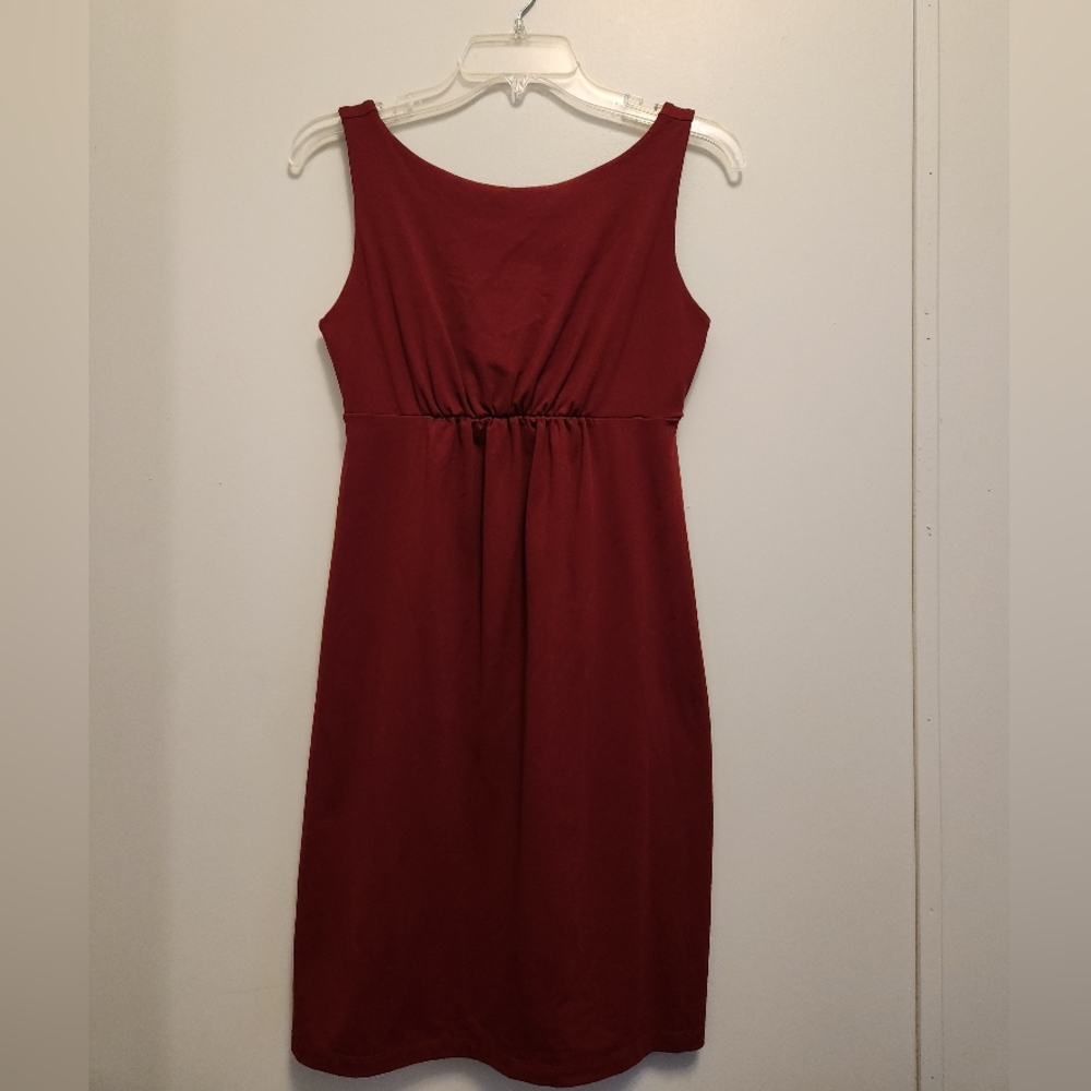 Susana Monaco Sleeveless Burgundy Midi Dress Size Medium